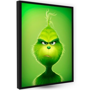 Decoração Quarto Criativo Quadro Filme o Grinch com Moldura