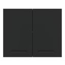 Ver mais imagens de Armário de Cozinha Aéreo 80 cm 2 Portas Branco/Preto Agata Madesa