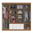 Ver imagem 2 de Guarda Roupa Casal 8 Portas 4 Gavetas Las Vegas