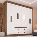 Ver imagem 1 de Guarda Roupa Casal 8 Portas 4 Gavetas Las Vegas
