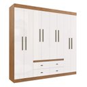 Ver imagem 3 de Guarda Roupa Casal 8 Portas 4 Gavetas Las Vegas