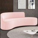 Ver imagem 1 de Sofá 4 Lugares para Sala 220cm Orgânico Wendi Suede Rosa Bebê I01 - Mpozenato