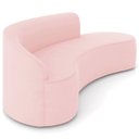 Ver imagem 6 de Sofá 4 Lugares para Sala 220cm Orgânico Wendi Suede Rosa Bebê I01 - Mpozenato