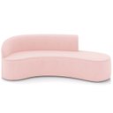 Ver imagem 5 de Sofá 4 Lugares para Sala 220cm Orgânico Wendi Suede Rosa Bebê I01 - Mpozenato