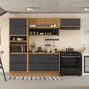 Ver imagem 2 de Cozinha Compacta 4 Peças 6 Portas 5 Gavetas 1 Nicho para Forno Lisboa Itatiaia