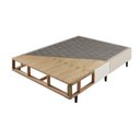 Ver imagem 2 de Base Box Somiê Casal Uni Veludine Perolado 37x138x188cm Cinza Ecoflex