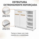 Ver imagem 7 de Balcão Fruteira 2 Portas 1 Gaveta 3 Cestos com Nicho Salinas Espresso Móveis