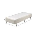 Ver imagem 3 de Base Box Somiê Solteiro Uni Veludine Perolado 37x79x198cm Cinza Ecoflex