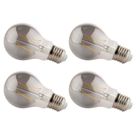Lâmpada Led Fumê 30w Iluminação Kit 4 Unid. Branco Quente Decorativa Retrô Multifilamento