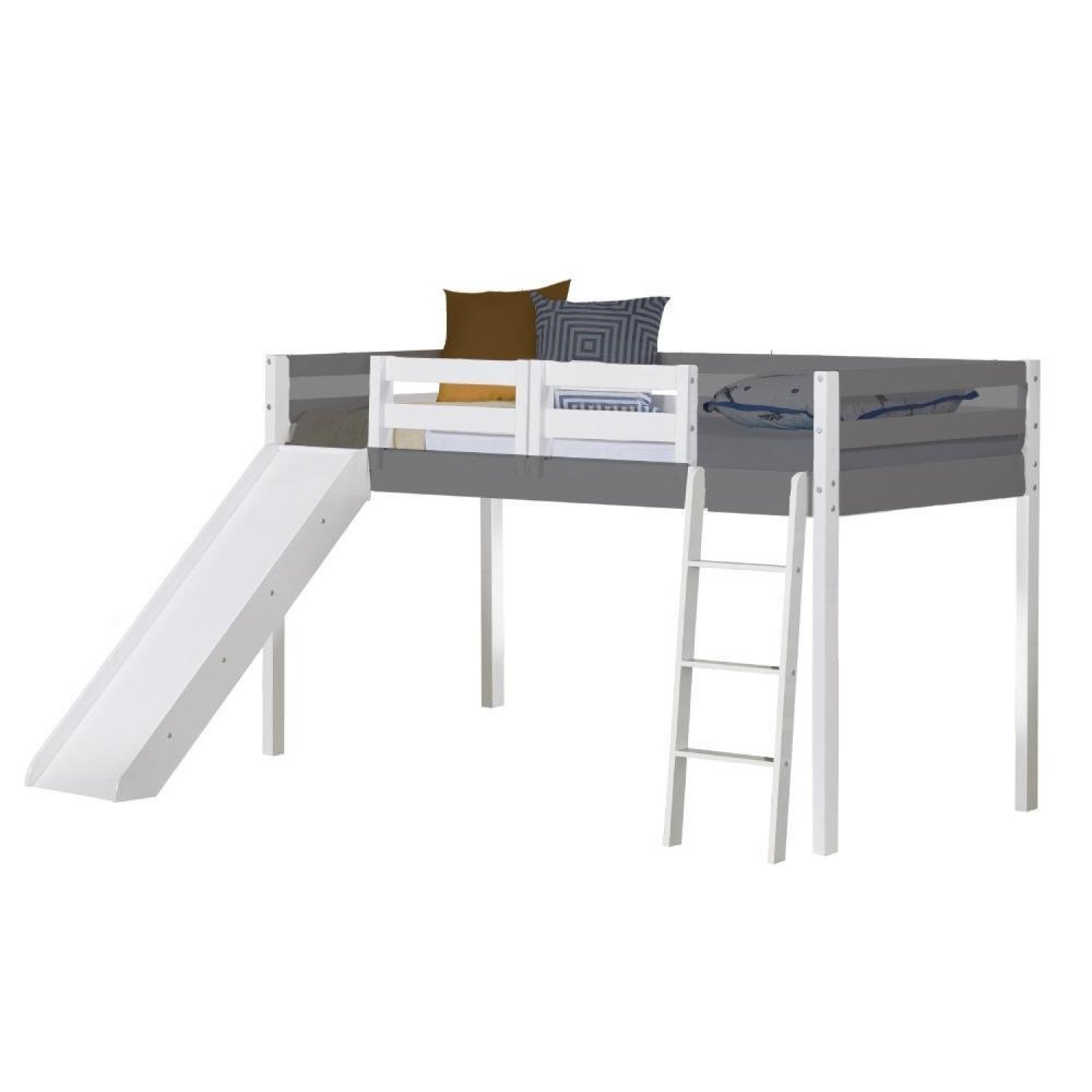 Kit Elevação Escorregador Escada Grades para Cama Prime Casatema - 1