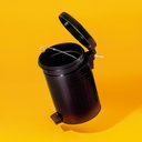 Ver imagem 5 de Lixeira Retrô Preta 5 L Mor Aço Inoxidável Casa Restaurantes