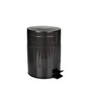 Ver imagem 2 de Lixeira Retrô Preta 5 L Mor Aço Inoxidável Casa Restaurantes