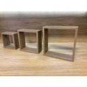 Ver imagem 2 de Nicho Decorativo Kit 3 Unidades Amêndoa