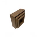 Ver mais imagens de Nicho Decorativo Kit 3 Unidades Amêndoa