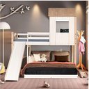 Ver imagem 1 de Beliche Casal Montessoriano Family com Escorregador Casatema MadeiraOriginals Branco/Marrom
