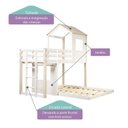 Ver imagem 5 de Beliche Casal Montessoriano Family com Escorregador Casatema MadeiraOriginals Branco/Marrom