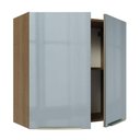 Ver imagem 6 de Armário Aéreo 70 cm 2 Portas Rustic/Cinza Lux Madesa