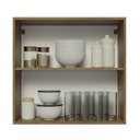 Ver imagem 5 de Armário Aéreo 70 cm 2 Portas Rustic/Cinza Lux Madesa