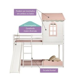 Beliche Montessoriano Club House Sweet com Escorregador Casatema - 5