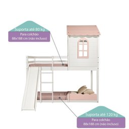 Beliche Montessoriano Club House Sweet com Escorregador Casatema - 3