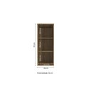 Ver imagem 2 de Aéreo Maleiro Alto de 1 Porta com Tela 36cm Linha Modulado Adapt N540 Kappesberg- Nogueira