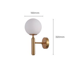 Arandela Orbe Para Sala De Jantar Moderno Bivolt - 2