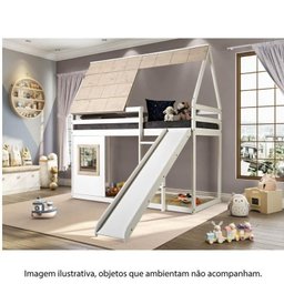 Cama Alta Cabana Noopy com Escorregador Casatema - 10