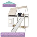 Ver imagem 3 de Cama Alta Cabana Noopy com Escorregador Casatema MadeiraOriginals Branco/Cera Bege
