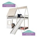 Ver imagem 3 de Beliche Montessoriano Cabana Noopy com Escorregador Casatema MadeiraOriginals