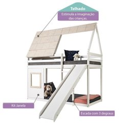 Beliche Montessoriano Cabana Noopy com Escorregador Casatema - 4