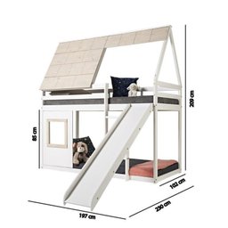 Beliche Montessoriano Cabana Noopy com Escorregador Casatema - 9