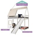 Ver imagem 6 de Beliche Montessoriano Cabana Noopy com Escorregador Casatema MadeiraOriginals Branco