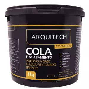 Cola Rodape Arquitech Branco 1kg