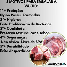 Saco de Embalagem a Vácuo Nylon Poli 20x35 10 Micras - Kits Boreal Embalagens a Vácuo Embalagem a Vá - 4
