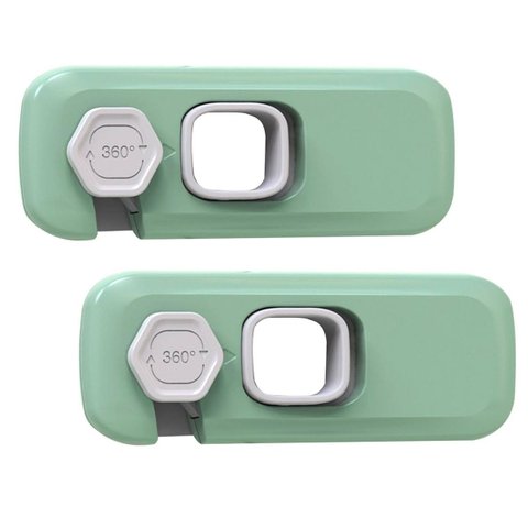 Trava de Segurança Gaveta Armario Geladeira Kit 2 Unidades Bebe Criança Fechadura Forno Evita Aciden