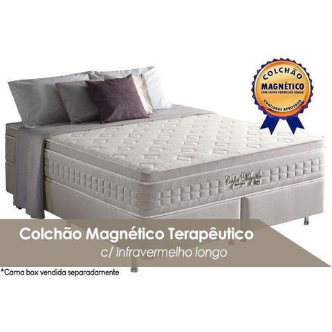 Colchão King Magnético c/ Infravermelho Longo Terapêutico Confort Euro Pillow (193x203x32) -