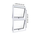 Ver imagem 2 de Janela de Alumínio Máximo Ar Duplo Vertical 100x60cm Lucasa Ideale