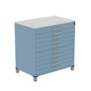 Ver imagem 2 de Mapoteca 10 Gavetas Map10 120,4cm X 122,3cm Aço