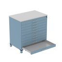 Ver imagem 4 de Mapoteca 10 Gavetas Map10 120,4cm X 122,3cm Aço