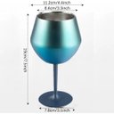 Ver imagem 2 de Taca Copo Termico 2 em 1 Inox Kit 2 Uni Drink Vinho Bebida Cocktail Evento Festa Praia Piscina entre