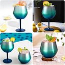Ver imagem 5 de Taca Copo Termico 2 em 1 Inox Kit 2 Uni Drink Vinho Bebida Cocktail Evento Festa Praia Piscina entre