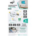Ver mais imagens de Suporte Articulado de Mesa, Elg, F80w, para Monitor de 17" a 35", Pistão a Gás, Giro 360°, Branco