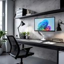Ver imagem 7 de Suporte Articulado de Mesa, Elg, F80w, para Monitor de 17" a 35", Pistão a Gás, Giro 360°, Branco