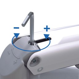 Suporte Articulado de Mesa, Elg, F80w, para Monitor de 17" a 35", Pistão a Gás, Giro 360°, Branco - 6