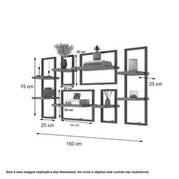 Kit de 8 Prateleiras Industrial Montana - Pleno - 3