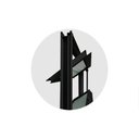 Ver imagem 3 de Vitro Basculante de Alumínio Preto 100x100 Linha 25