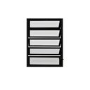 Ver imagem 1 de Vitro Basculante de Alumínio Preto 100x100 Linha 25