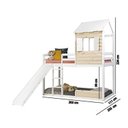 Ver mais imagens de Beliche Montessoriano Club House Wood com Escorregador Casatema MadeiraOriginals Branco/Marrom