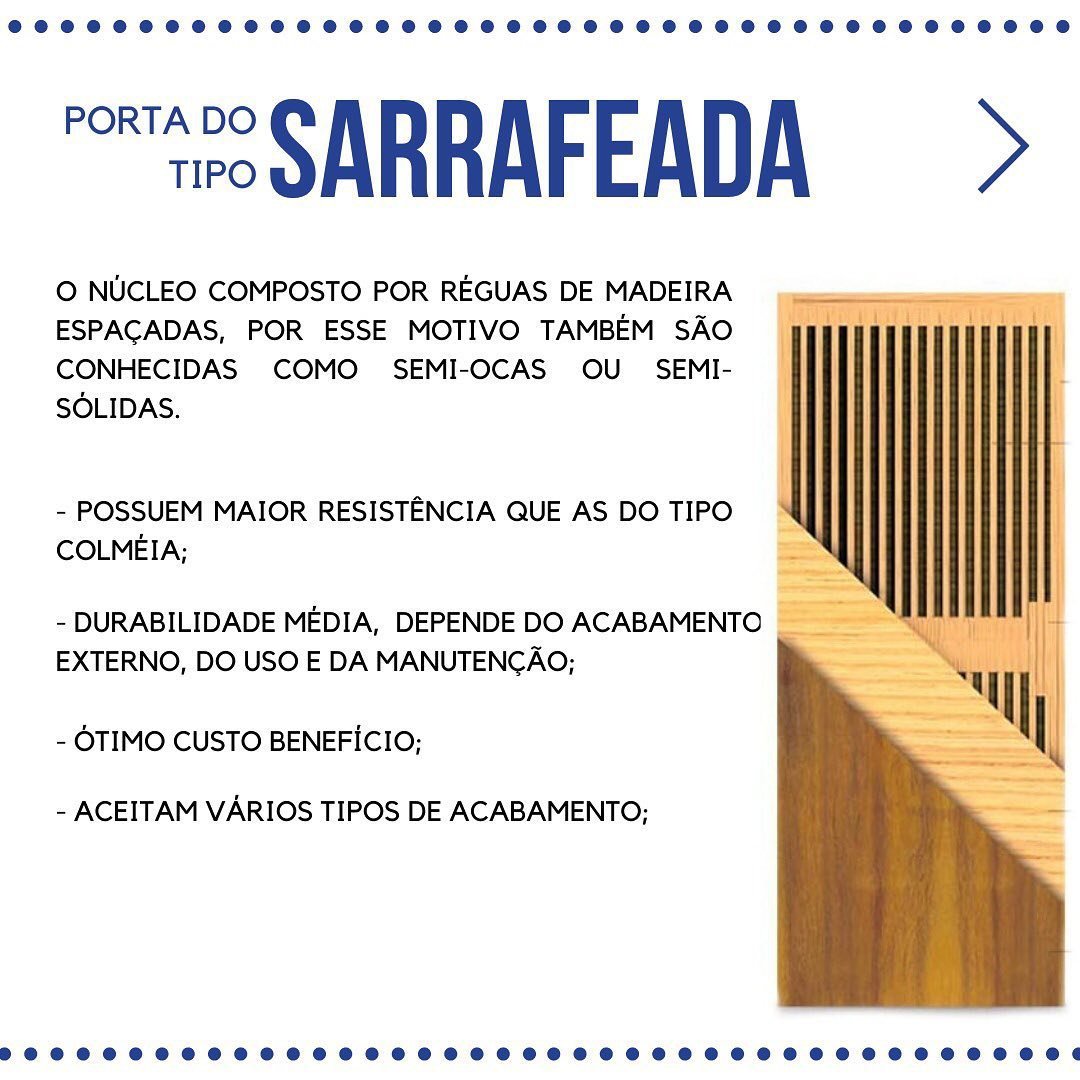 Folha de Porta de Madeira Lisa Semi-Oca 210x62cm Amescla Fabripal - 5