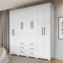 Ver imagem 2 de Guarda Roupa Casal 8 Portas 6 Gavetas Liverpool 8.6 